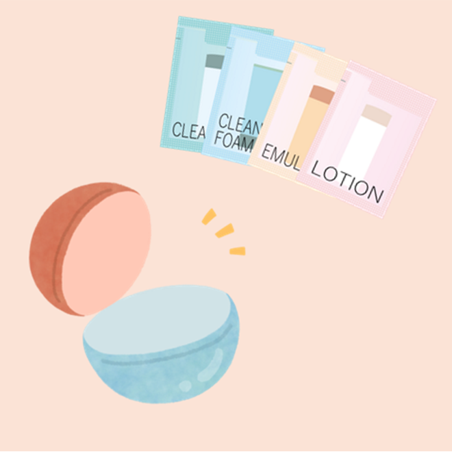 〈大丸・松坂屋アプリ会員様限定〉コスメサンプル　カプセルチャレンジ