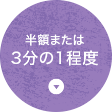 半額または3分の1程度