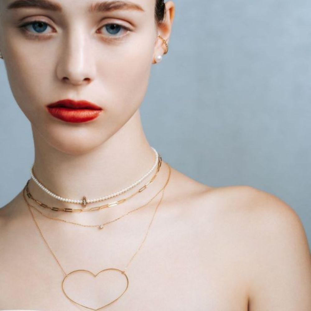 ANNA DIAMOND NECKLACE SMALL　マグノリアホワイト ANNA DIAMOND NECKLACE SMALL マグノリアホワイト ANNA DIAMOND