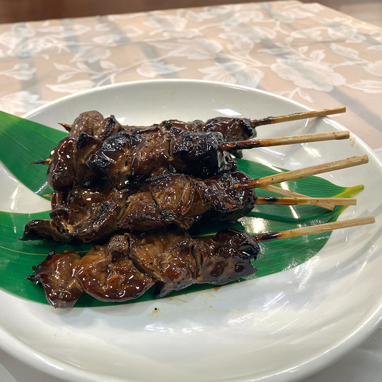 【銀座縁】丸大豆醤油のレバー串