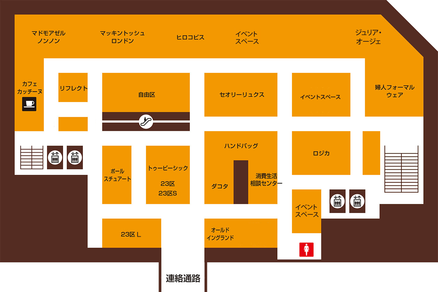 3f 婦人服 ハンドバッグ フロアガイド 松坂屋静岡店