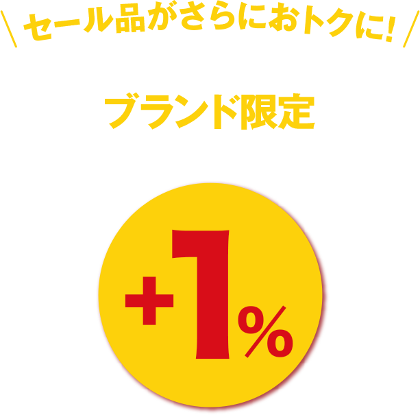 セール品がさらにおトクに！大丸・松坂屋のカード会員様限定ブランド限定セール品ポイントアップ
