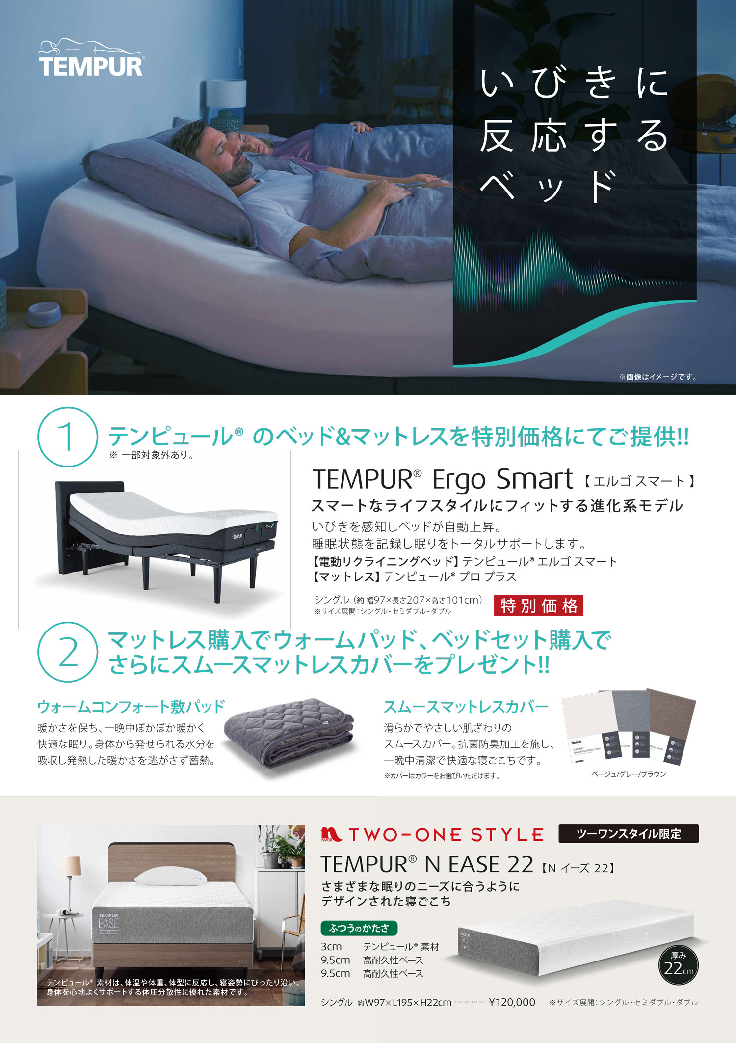 微睡 エアーコネクテッド］SXマットレス／REGULAR + eRemote5セット【※受注