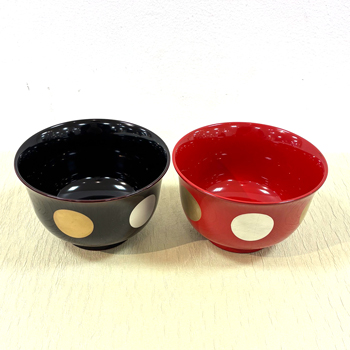 福井「源伸堂」夫婦椀 日月