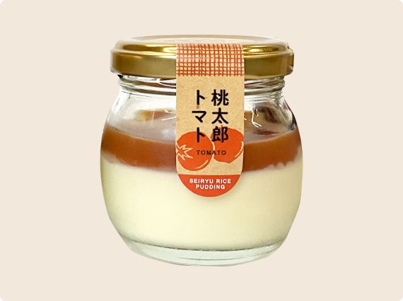 道の駅天空の郷さんさん「久万高原清流米プリン 桃太郎トマト」