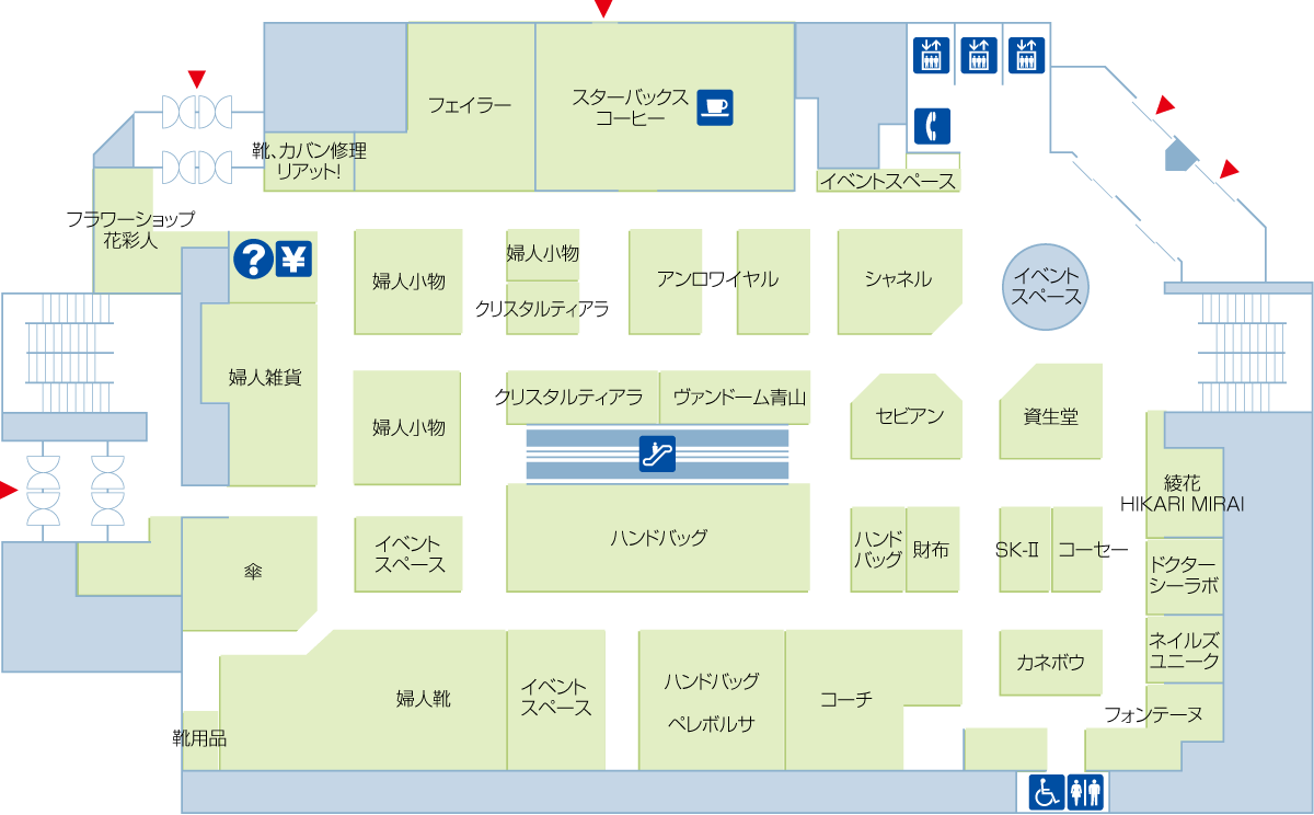2f ファッション雑貨 化粧品 フロアガイド 松坂屋豊田店