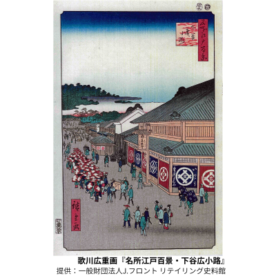 歌川広重筆『名所江戸百景・下谷廣小路』