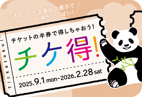 チケットの半券で得しちゃおう！