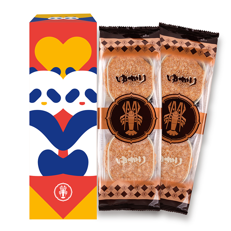 〈坂角総本舗〉ゆかり 詰合せ箱 パンダ箱(8枚入×2袋)税込 1,382円