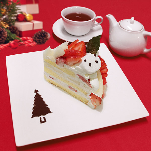 パンダのショートケーキ