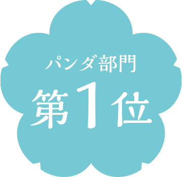 パンダ部門第1位