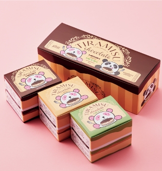 ティラミスチョコ3フレーバーセット(ココア・抹茶・ホワイト/計48個入り)大紙袋付のパッケージ画像